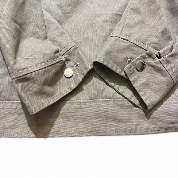 Quality Divided H&M Men’s Tan High Hood Jacket Full Zip Heavyweight Sz L - Picture 6 of 6